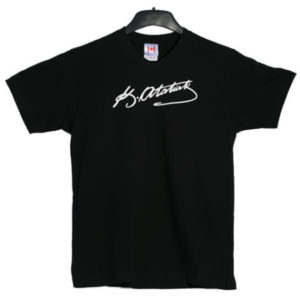 Canada Turkish Ataturk Signature Black Tshirt For Men Atatur Imza Siyah Erkek Bay Tshirt Toronto Ottawa Montreal Vancouver Halifax Hamilton Pickering Ajax Calgary Edmonton Vancouver British Columbia Alberta New Brunswick Ontario United States US
