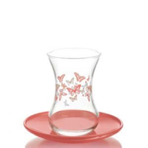Gurallar Lav Turkish Tea Glass Art Craft Butterfly Gift Set Turk Cay Bardagi Hediye Seti Lav Kelebek Toronto Canada United States Ottawa Montreal Laval Quebec Laval Vancouver Edmonton New York California Mississauga Kitchener
