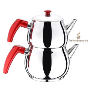 Pirlanta Turkish Classic Medium Tea Pot Orta Boy Caydanlik Kanada where to buy teapot Canada, United States, Toronto, Montreal, Calgary, Ottawa, Edmonton, Mississauga,Scarborough Winnipeg, Vancouver, Brampton, Hamilton, Quebec City, Surrey, Laval, Halifax, London, Markham, Vaughan, Gatineau, Saskatoon, Kitchener, Windsor, Regina, Richmond, Richmond Hill, Oakville, Burlington, Oshawa, Catharines, Cambridge, Kingston, Whitby, Guelph, Ajax, Thunder Bay. Vancouver, Milton, Niagara Falls, Newmarket, Peterborough, Sarnia, Buffalo, Fredericton, Alberta, British Columbia, Manitoba, New Brunswick, Newfoundland and Labrador, Nova Scotia, Ontario, Prince Edward Island, Saskatchewan, Northwest Territories, Nunavut, New York, Los Angeles, San Francisco, Arizona, Washington, Florida.