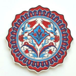 Ottoman Red Flowers Trivet Canada Turkish Kirmizi Laleli Nihale Toronto Kanada United States Ottawa Montreal Quebec Laval Vancouver Edmonton New York California Mississauga Kitchener Hamilton Halifax New York California Niagara Falls