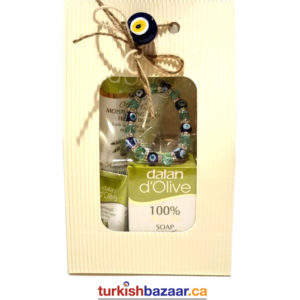 Where to buy Turkish Mediterranean Dalan Dolive Olive Oil Gift Set with Evil Eye Bracelet , Nazar boncuklu zeytinyagli krem seti: Canada, United States, Toronto, Mississauga, Montreal, Calgary, Ottawa, Edmonton, Mississauga, Winnipeg, Vancouver, Brampton, Hamilton, Quebec City, Surrey, Laval, Halifax, London, Markham, Vaughan, Gatineau, Saskatoon, Kitchener, Windsor, Regina, Richmond, Richmond Hill, Oakville, Burlington, Oshawa, Catharines, Cambridge, Kingston, Whitby, Guelph, Ajax, Thunder Bay. Vancouver, Milton, Niagara Falls, Newmarket, Peterborough, Sarnia, Buffalo, Fredericton, Alberta, British Columbia, Manitoba, New Brunswick, Newfoundland and Labrador, Nova Scotia, Ontario, Prince Edward Island, Saskatchewan, Northwest Territories, Nunavut, Miami, Manhattan, San Francisco, St. Louis, Pittsburgh, Austin, Washington, St. Paul, Minneapolis, Orlando, San Jose, Bridgeport , Seattle, Boston, Durham, New York, Houston, Des Moines, Dallas, Portland, Florida, Los Angeles, Madison, Minneapolis, Denver, Philadelphia.