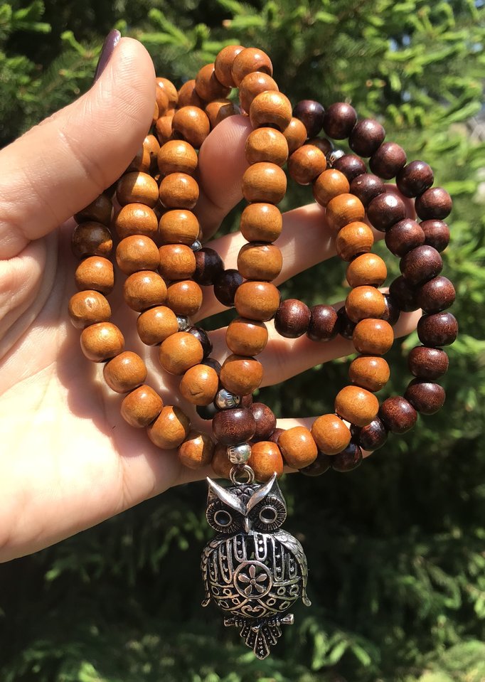 Handmade Meditation & Yoga Necklace with 108 Wood Bead Japa Mala - Turkish  Bazaar Canada & United States