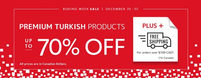 Turkish Boxing Day Sale