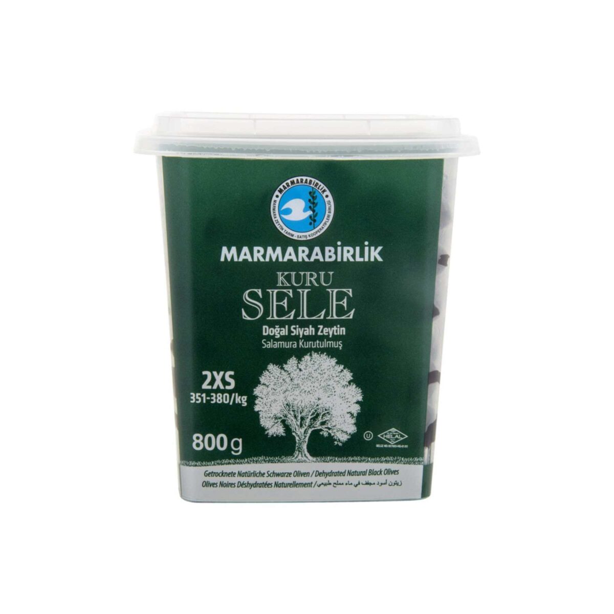 Marmarabirlik Dehydrated Black Olives Kuru Sele 800g