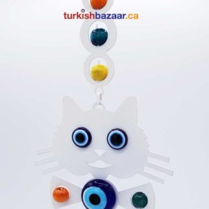 Turkish Evil Eye Cat Wall Decoration