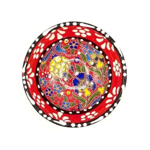 turkish ceramic plate red 8cm