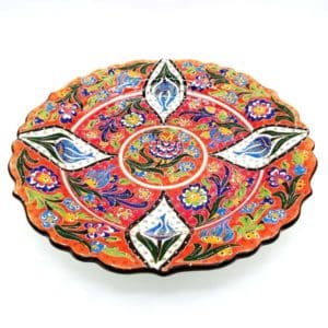 Turkish Ceramic Plate Red