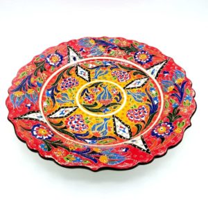 Turkish Ceramic Plate Red