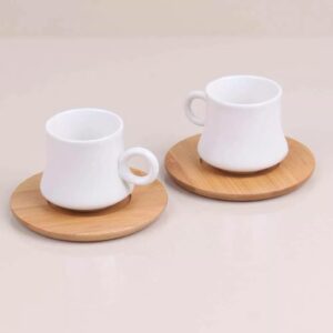 Bamboo Turkish Coffee Set