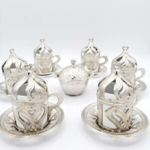 Turkish Coffee Set Silver