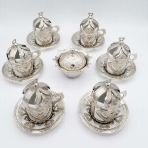 Turkish Coffee Set Silver