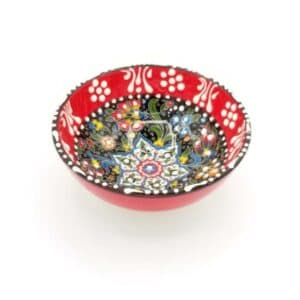 Red Turkish Ceramic Bowl 12cm